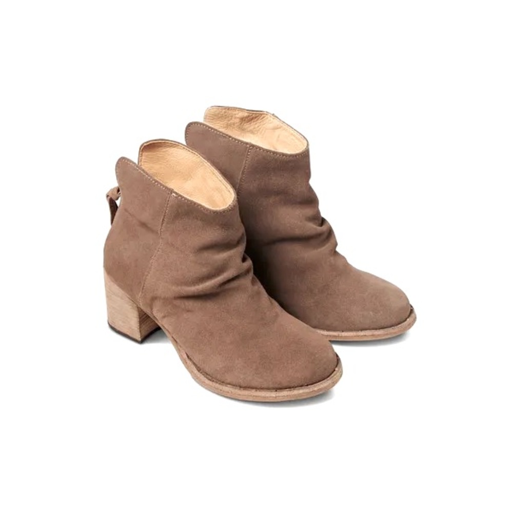 Beek by Two Birds Strix Ankle Boot in Taupe Suede